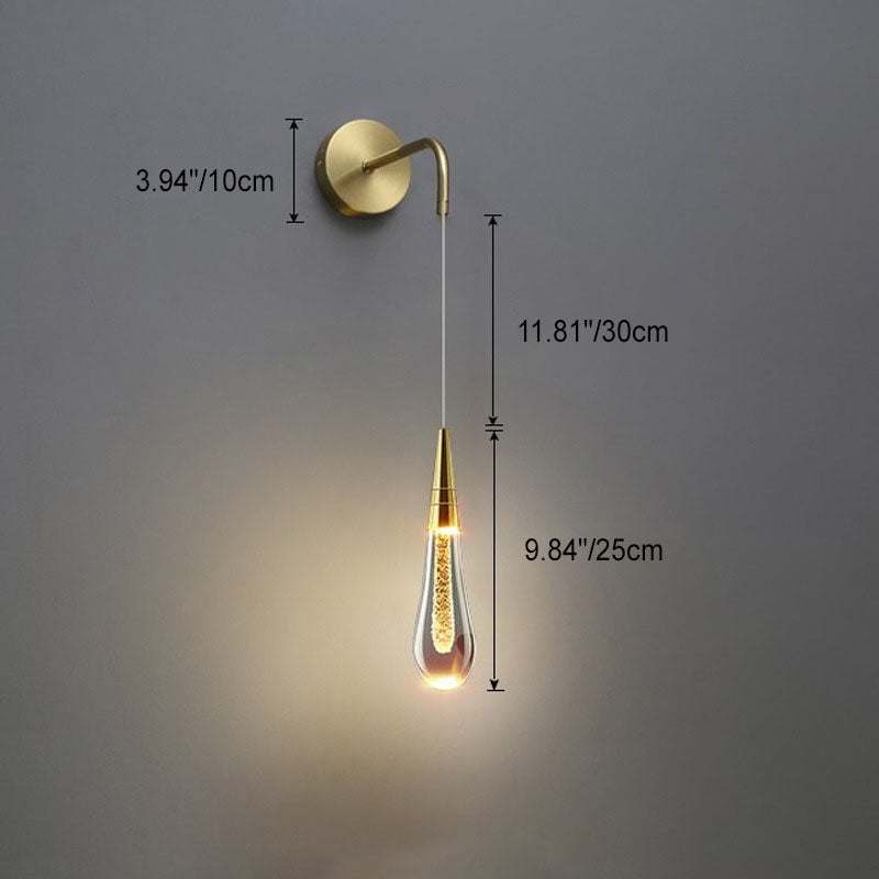 Lisslune | LumeTear Luxury LED Wall Light | Teardrop Design | Dimmable | For Bedroom & Living Room