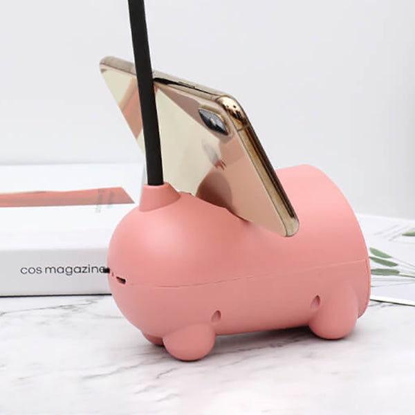 Lisslune | BunnyGlow Creative LED Touch Lamp with Pen Holder | USB Charging Function | Desk Lamp | Children's Room Decor