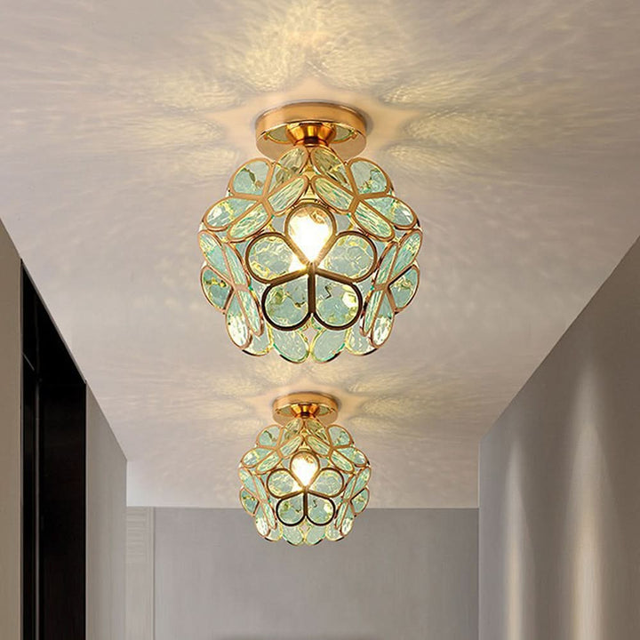 Lisslune | Flowers Style Glass Hallway Ceiling Light