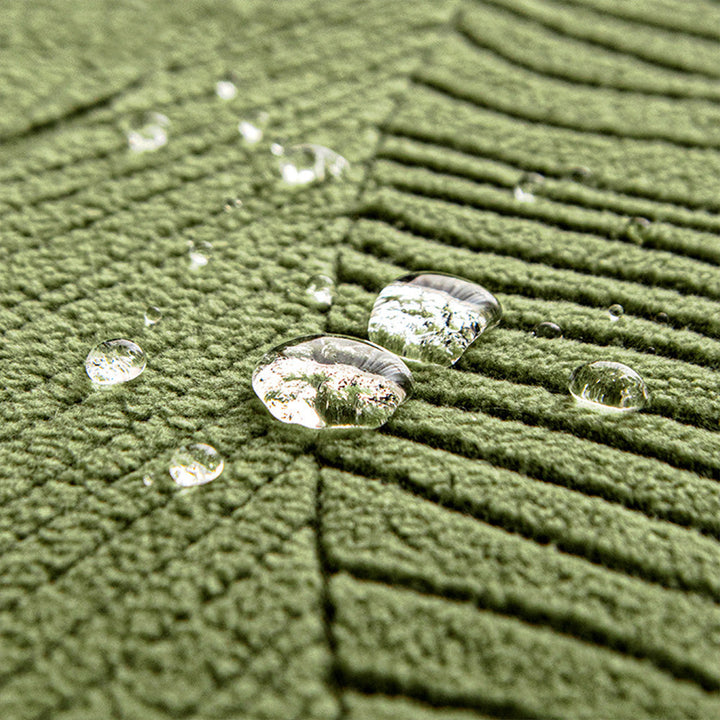 Lisslune | Modern Leaf Jacquard Waterproof Anti-Scratch Stretch Full Cover Sofa Cover