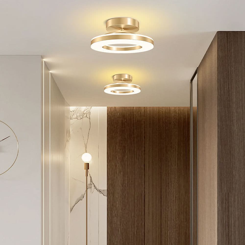 Lisslune | ZAYNO Black LED Ceiling Light – Modern Flush Mount