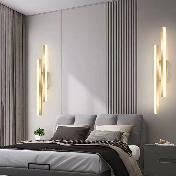Lisslune | LuxLine Modern LED Wall Lamp | Minimalist Design | Iron & Acrylic | Dimmable Light