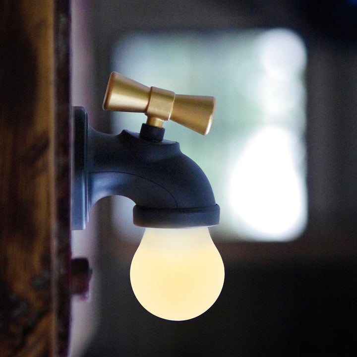 Lisslune | Modern creative faucet ABS PC USB LED night light wall lamp