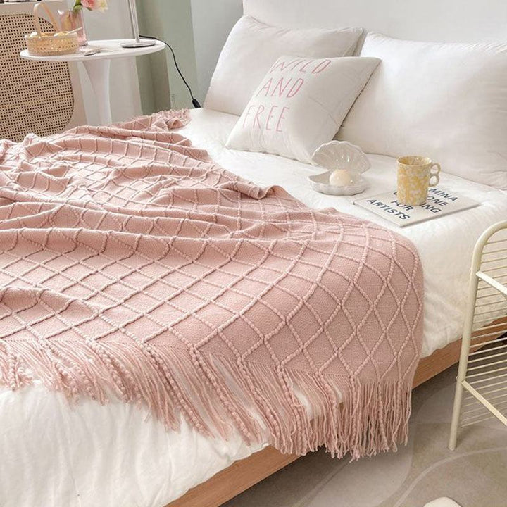Rynx Geometry Cozy Tassel Blanket