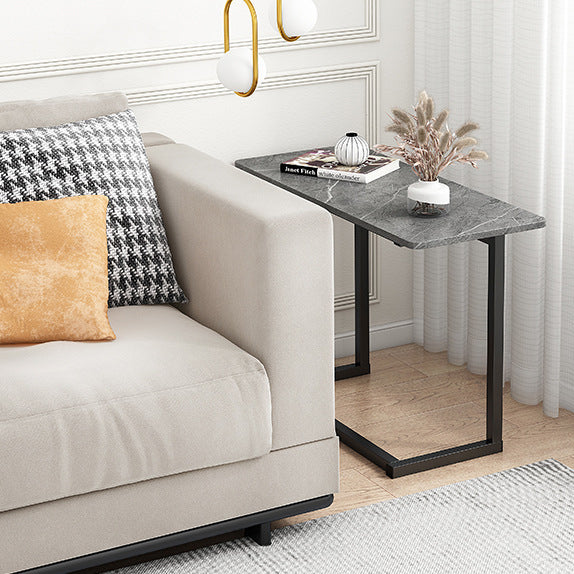 Lisslune | ModernoCurve C-Side Table | MDF Tabletop | Modern Design | Space-saving | Perfect for Living Room & Bedroom