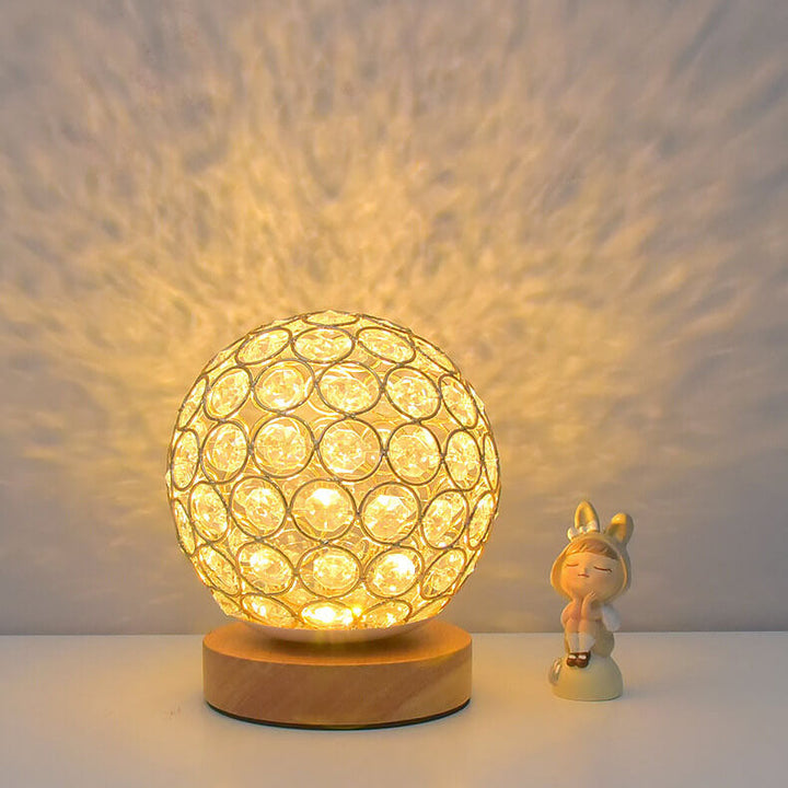 Lisslune | Modern Minimalistic Round USB Rechargeable LED Night Light Table Lamp