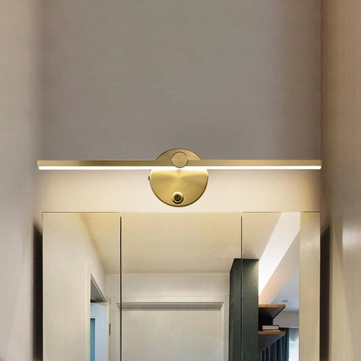 Lisslune | Nordic Minimalist Aluminium Long Bar Switch LED Mirror Wall Light Lamp