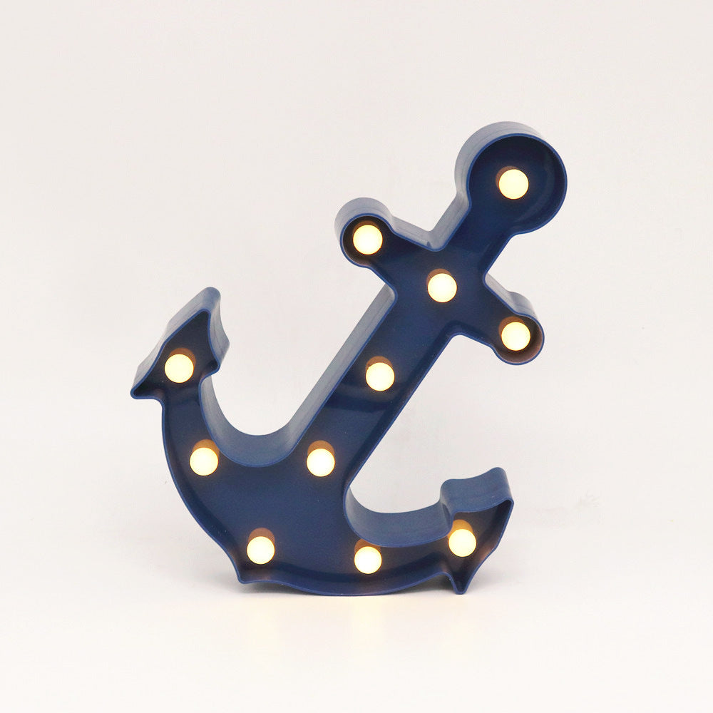 Lisslune | Scandinavian modern Boat Anchor ABS Battery LED Wall Sconce Lamp