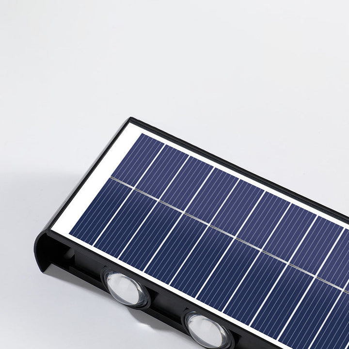 Lisslune | Modern Simplicity Solar Waterproof Rectangular ABS PMMA LED Wall Light Lamp For Outdoor Patio