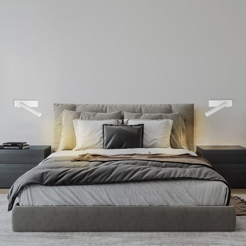 Lisslune | LumeFocus Rectangular LED Wall Light | Adjustable Angle | Minimalist Design | Reading Lamp | Warm Light