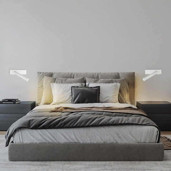 Lisslune | LumeFocus Rectangular LED Wall Light | Adjustable Angle | Minimalist Design | Reading Lamp | Warm Light