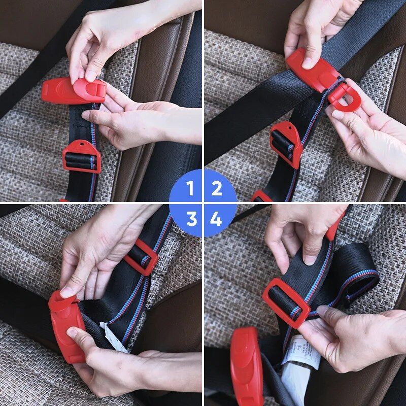 Lisslune | KidSafe Comfort Car Seat Belt Adjuster for Children 3-12 Years