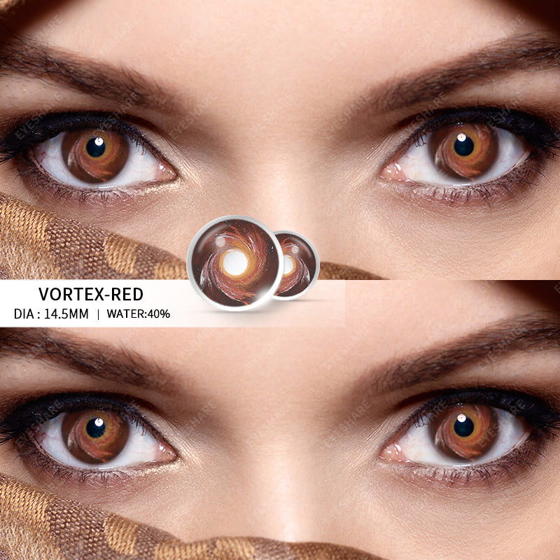 Rynx Cosplay Vortex Red 14.5mm 1 Pair | 1 Year