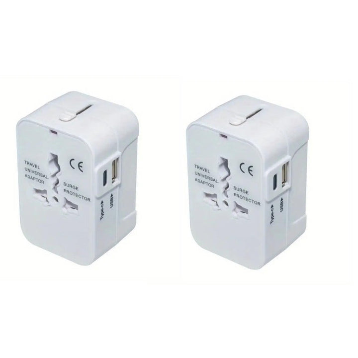 Lisslune | Universal travel adapter with dual USB ports