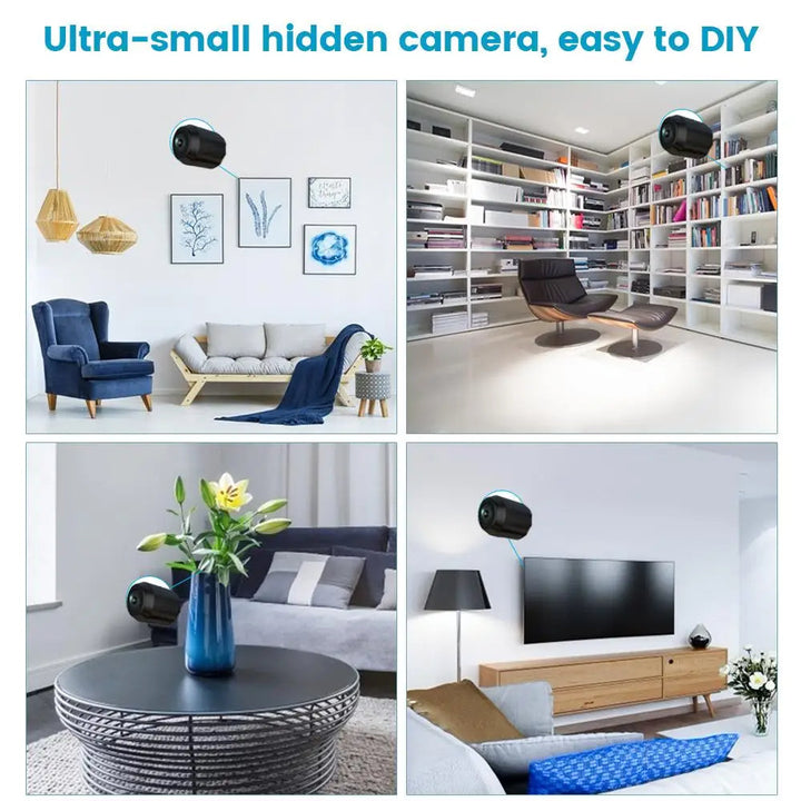 Lisslune | Hidden Spy Cam with 360° Foldable Lens - Wireless Mini Camera