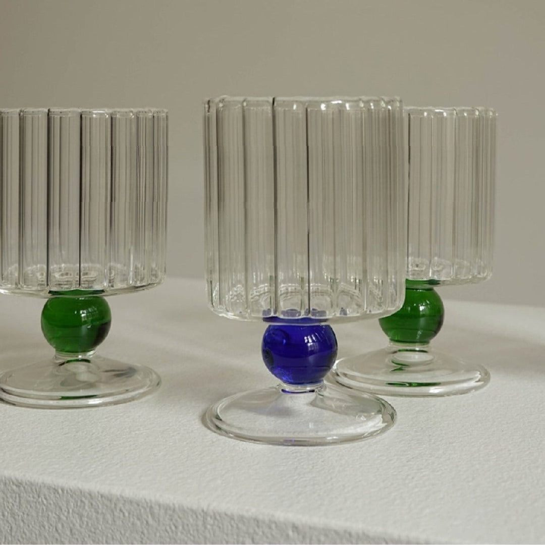 Lisslune | Orange Dot Vintage Glassware Handmade
