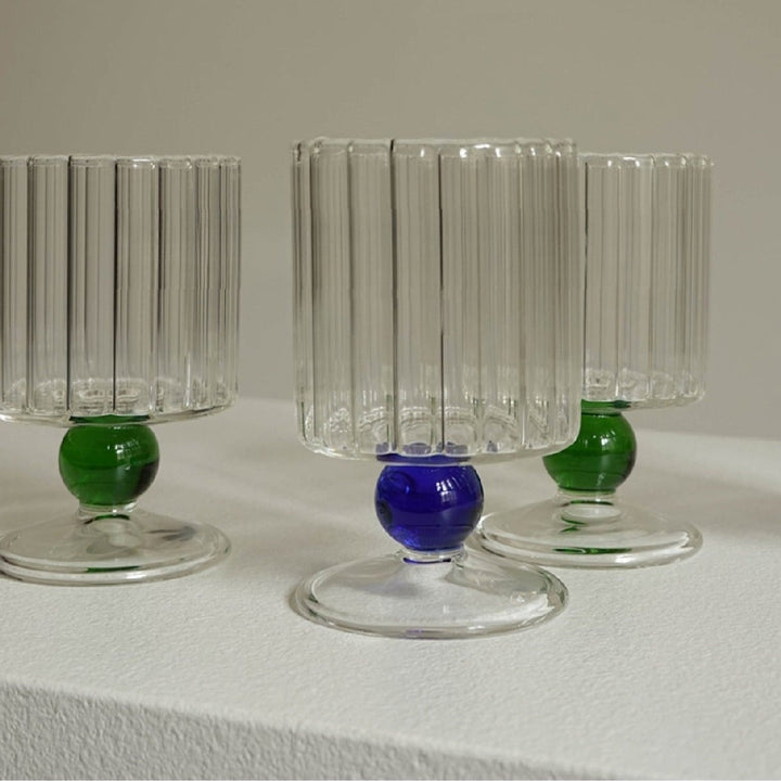 Lisslune | Orange Dot Vintage Glassware Handmade