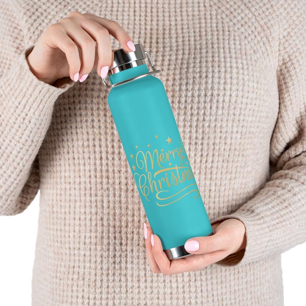 Lisslune | Vacation Joy Vacuum Insulated Stainless Steel Water Bottle - 22 Oz with Wide Neck
