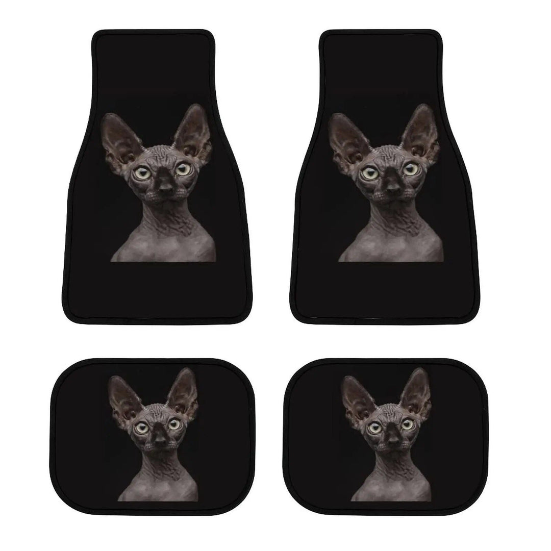 Lisslune | Universal Sphinx Cat Print Car Floor Mat Set (4-Pieces)