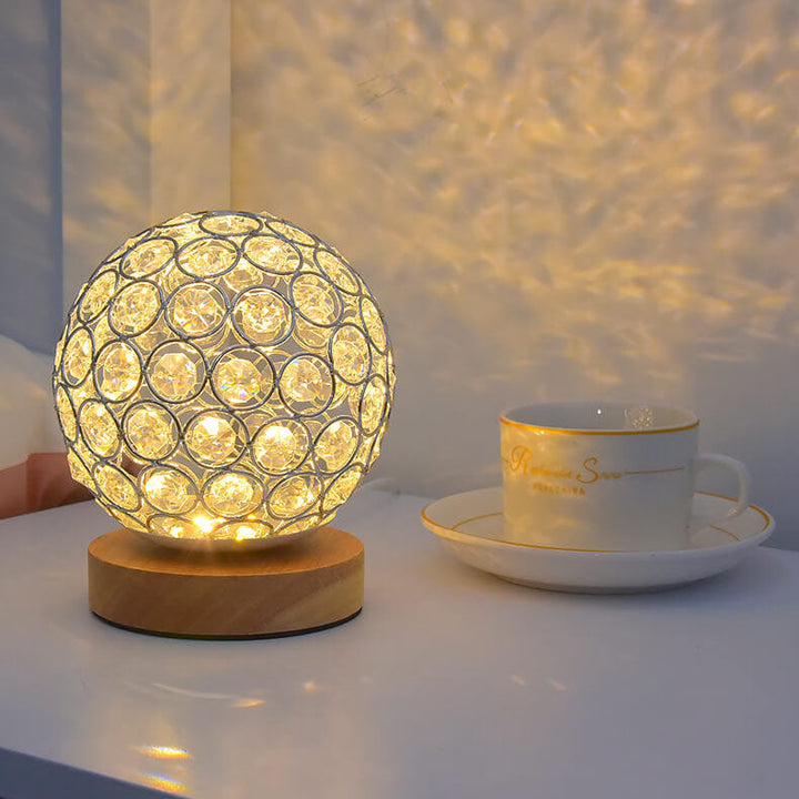 Lisslune | Modern Minimalistic Round USB Rechargeable LED Night Light Table Lamp