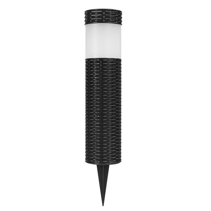 Lisslune | Outdoor Solar Rattan Cylindrical LED Garden Lawn In-ground Landscape Light