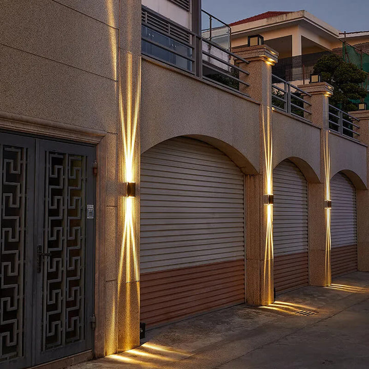 Lisslune | Modern waterproof rectangular LED wall light for outdoor use