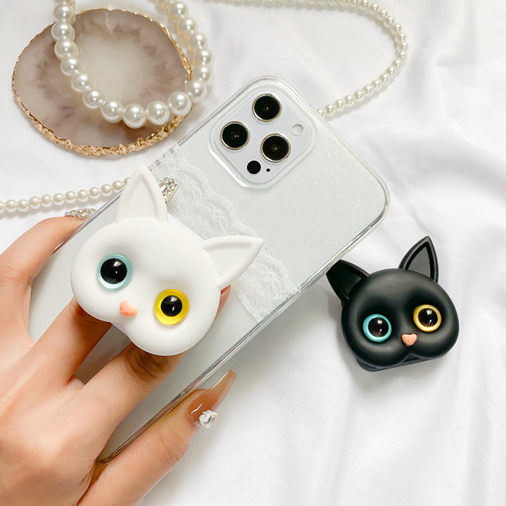 Lisslune | Portable 3D Cat Phone Holder with Makeup Mirror