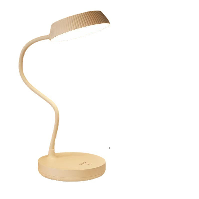 Lisslune | Nordic Minimalist Round Plate LED Touch Eye Protection USB Desk Lamp