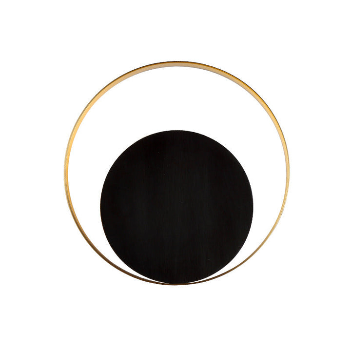 Lisslune | Modern Minimalist Iron Circle Ring 1-Light Wall Sconces Lamp For Bedroom