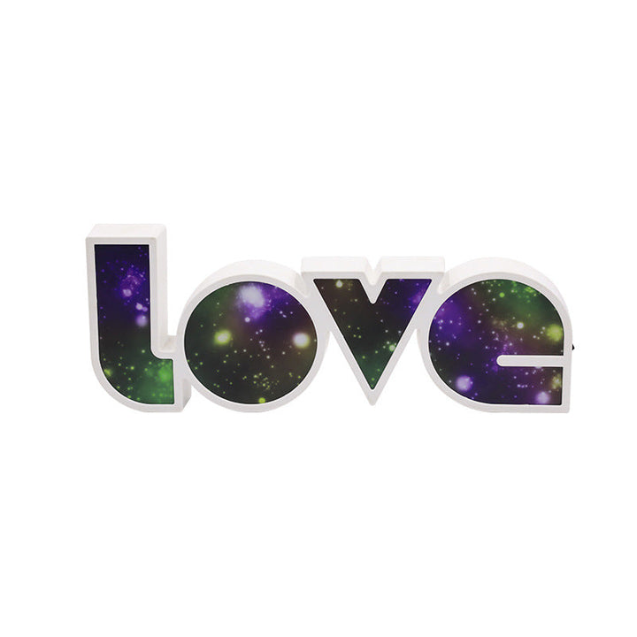 Lisslune | Modern Art Deco waterproof PS LOVE letters LED table lamp for the bedroom