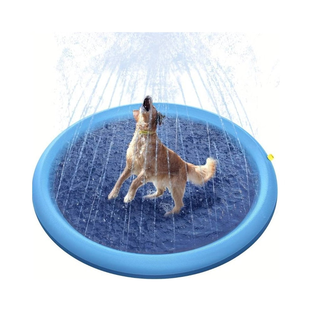 Lisslune | PawSplash Dog Bath – Inflatable Water Mat with Sprayers for Pets