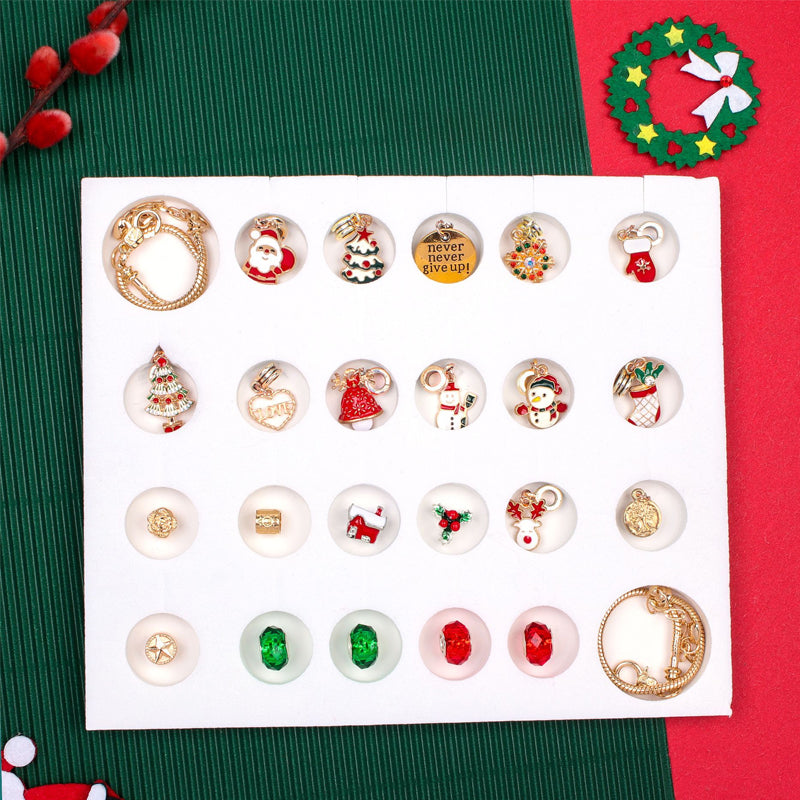 Lisslune | 24 Days Countdown Calendar DIY Christmas Advent Calendar Bracelet Set