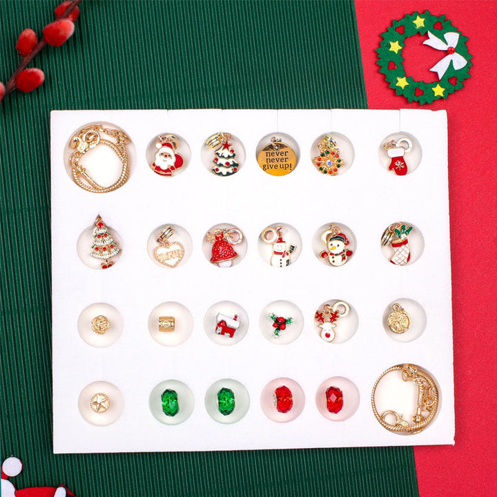 Lisslune | 24 Days Countdown Calendar DIY Christmas Advent Calendar Bracelet Set