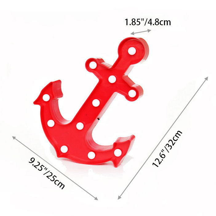 Lisslune | Scandinavian modern Boat Anchor ABS Battery LED Wall Sconce Lamp
