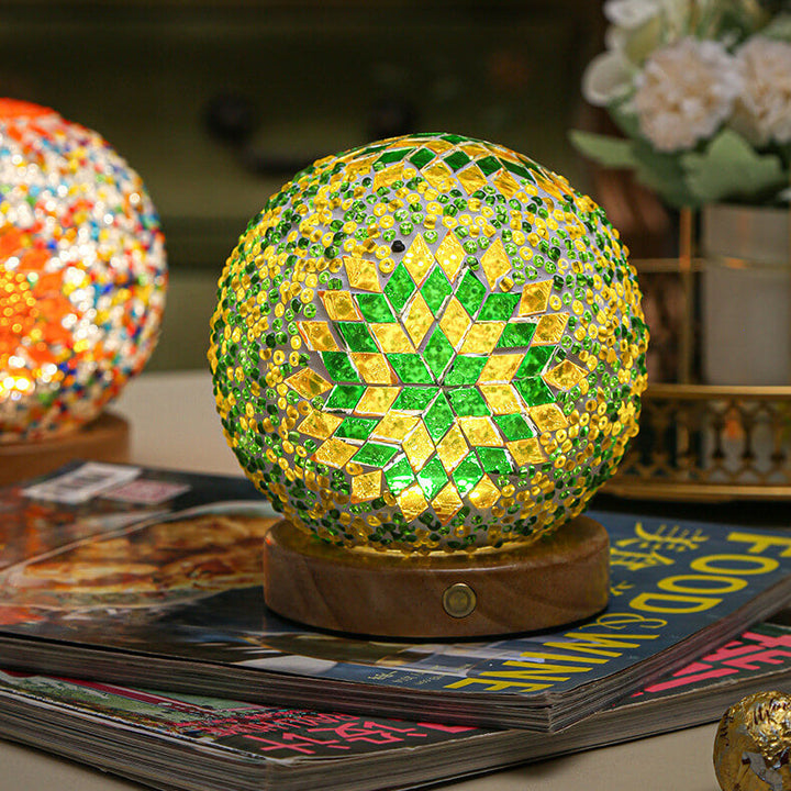 Lisslune | BohoGlow – Modern Bohemian Table Lamp with USB Charging