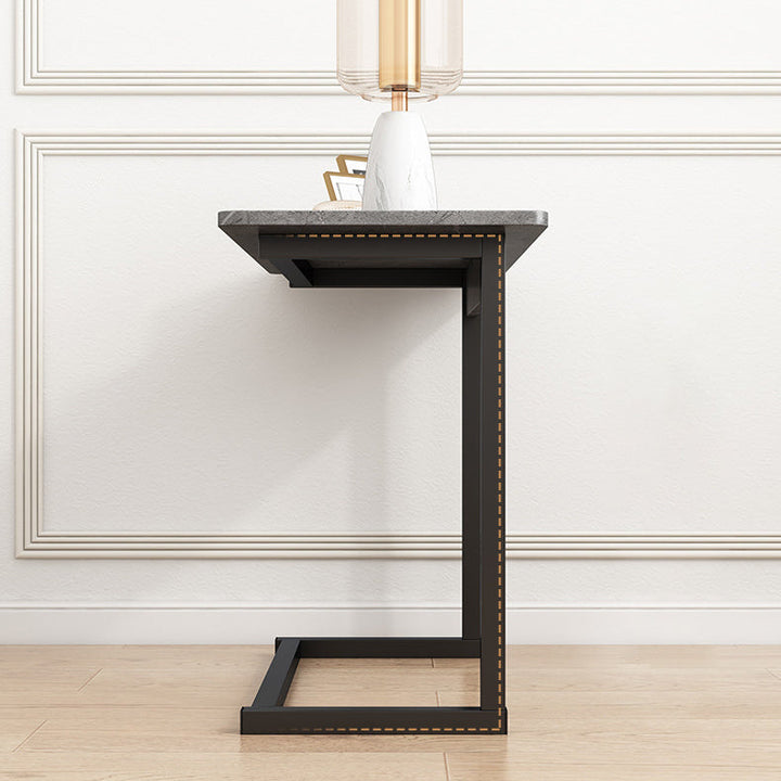 Lisslune | ModernoCurve C-Side Table | MDF Tabletop | Modern Design | Space-saving | Perfect for Living Room & Bedroom