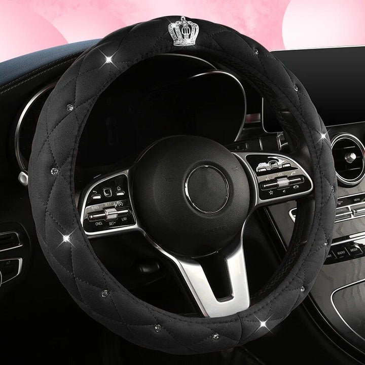 Lisslune | Motocovers Universal Anti-Slip Suede Steering Wheel Cover