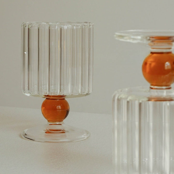 Lisslune | Orange Dot Vintage Glassware Handmade