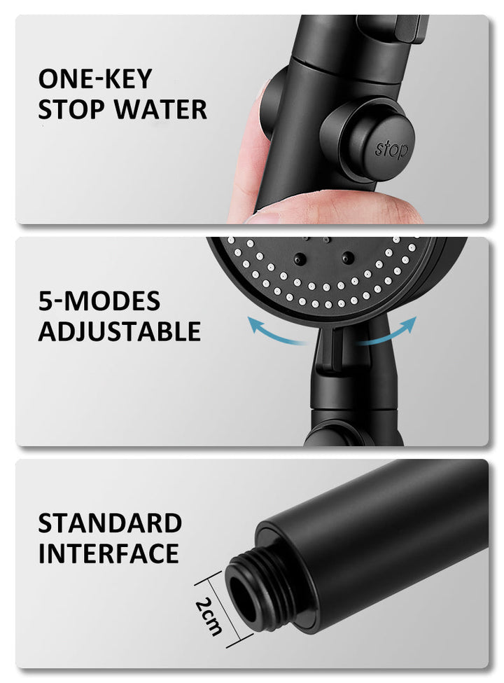 Lisslune | Adjustable Multi Mode High-Pressure Shower Head