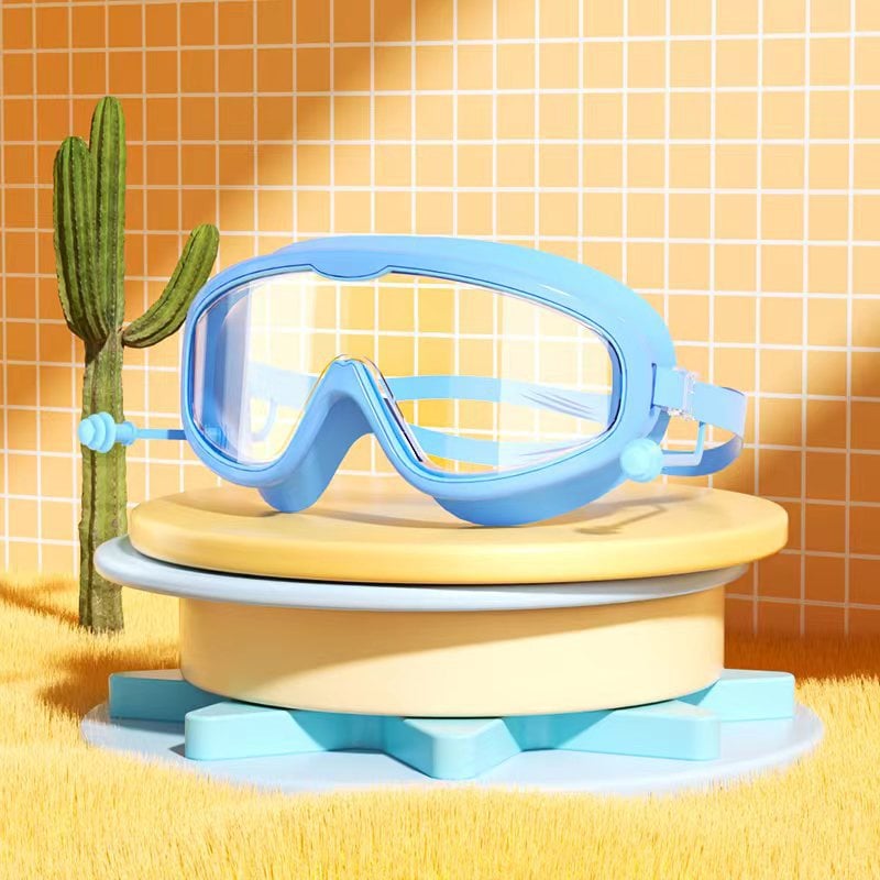 Lisslune | HD children's large frame waterproof and anti-fog swimming goggles
