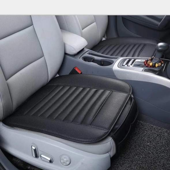 Lisslune | Leather Bamboo Charcoal Car Seat Cushion-Absorbing odor(Four Seasons Universal)