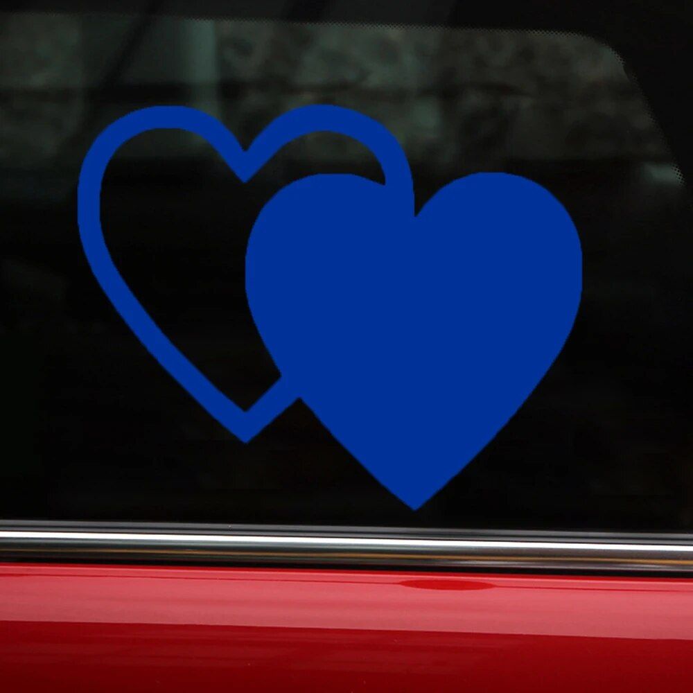 Lisslune | Reflective Love Heart Safety Labels