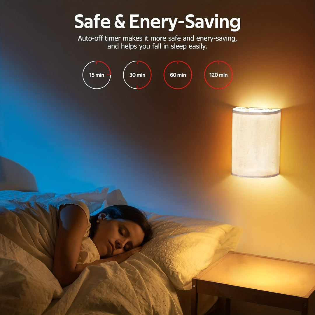 Lisslune | RadiantWall Wireless Wall Lights (2-Pack) – Rechargeable LED Lamps with Remote Control