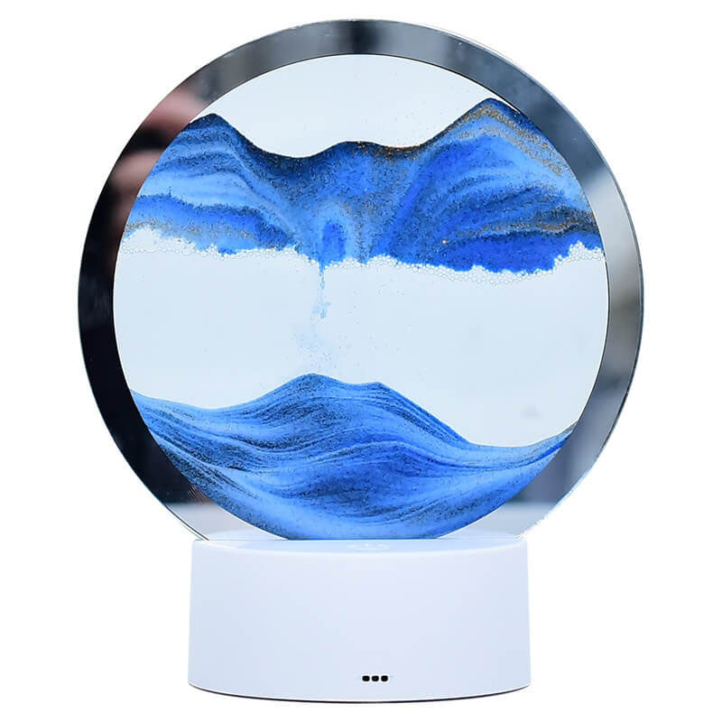 Lisslune | Creative Round Hourglass Quicksand 3D LED Night Light Table Lamp