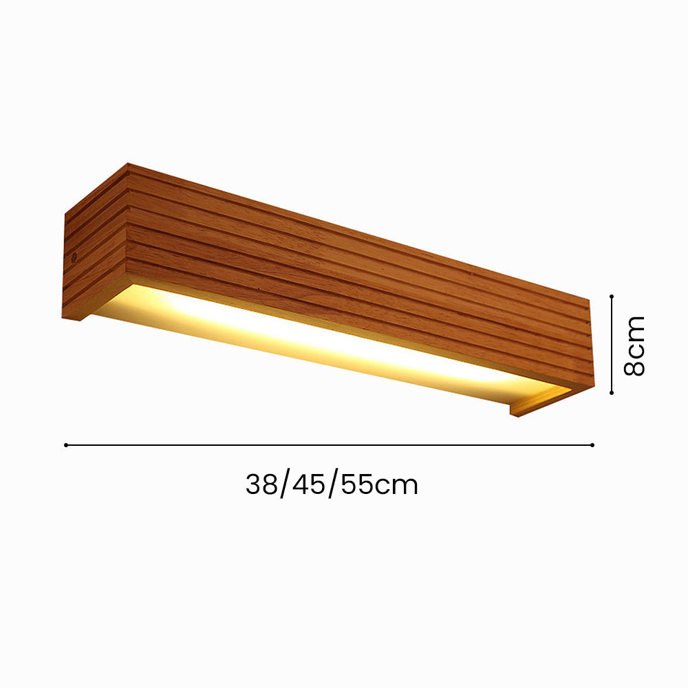 Lisslune | Wooden Wall Lights for Bathroom Mirrors – Stylish Functional Illumination for Home Decor & Vanity Lighting