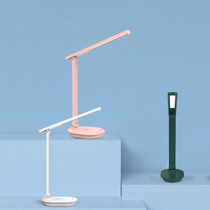 Lisslune | Modern Double Folding Eye Care Wireless Rechargeable LED Desk Lamp