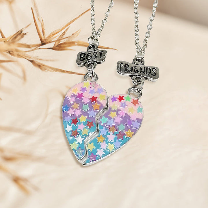 Lisslune | Heart Pendant Best Friends Forever Friendship Necklace
