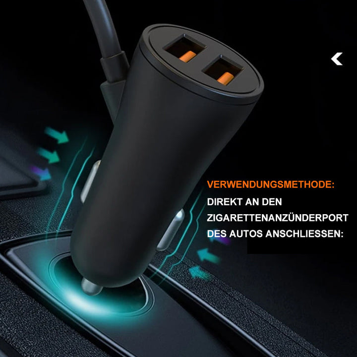 Lisslune | 4 in 1 Car Charger for Back Seats