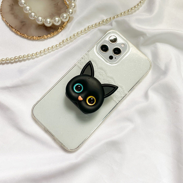 Lisslune | Portable 3D Cat Phone Holder with Makeup Mirror