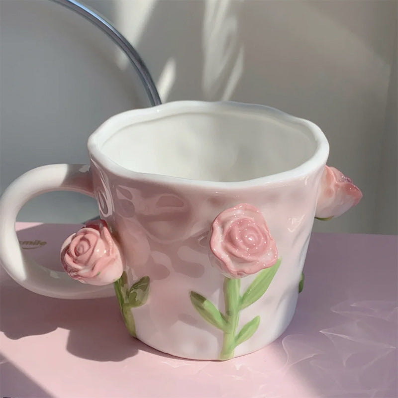 Lisslune | Frendorf 3D Floral Hand-painted Mug